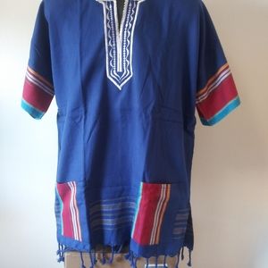 Traditional Handmade African Male Shirt. M